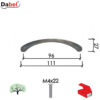 Ručica za nameštaj C40 B-Ni 96/111/27mm  M4x22mm Q 0205026