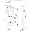 Brava 6 za sanitarne pr. 40x90(65x170)18 pertlovana univerzalna - Image 2
