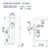 Garnitura Modern sa štitom za cilindar siva - Image 2