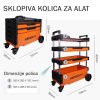 Kolica za alat 700x380x535(900)mm sklopiva (KD90333) - Image 2