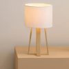 Lampa 20x34.5cm Poliester/Pamuk/Drvo Bela (161500A) - Image 2