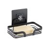 Zidni žičani držač sapuna samolepljivi metal crni (91016108) - Image 2