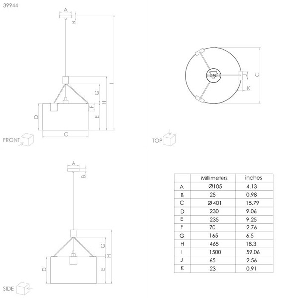 Eglo Visilica Potosi E27 (39944) - Image 4