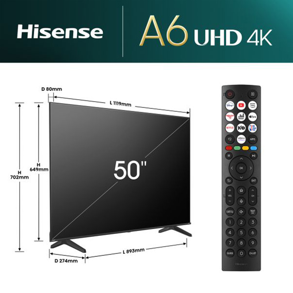 Hisense Televizor (50A6N) - Image 2