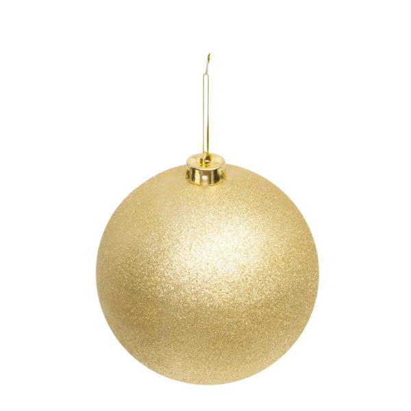 Novogodišnji ukras za jelku maxi kugla kom 150mm zlatna gliter (184159P)