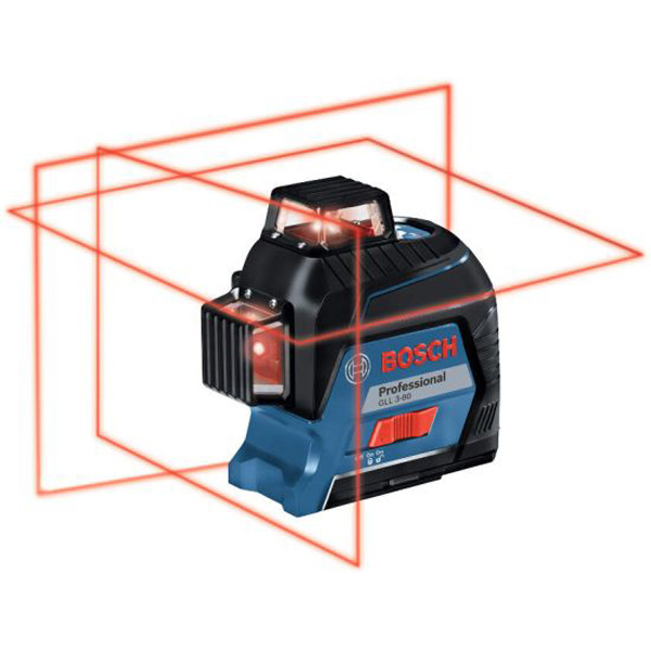Bosch Laser za ukrštene linije 3x360° GLL 3-80 + kofer (0601063S00)