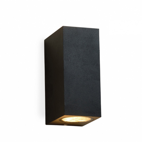 Svetiljka W10412 zidna 2GU10 IP65 crna (250493)