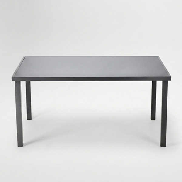 Baštenski sto aluminijumski 150x90x71 cm sivi (RIT9514)