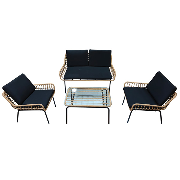 Baštenski set sto + 2 stolice + dvosed (F3313)