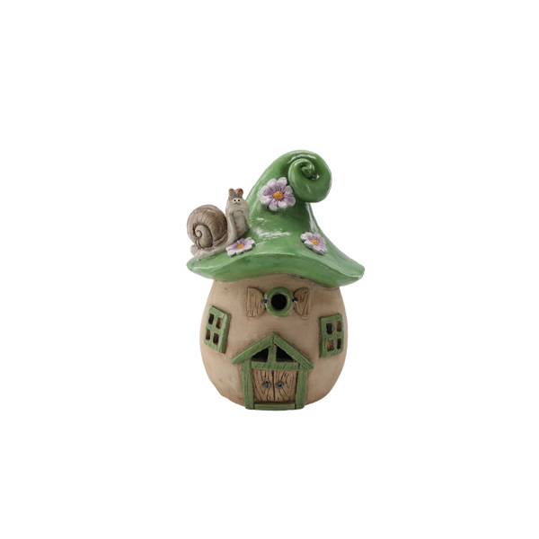 Baštenska figurica kućica pečurka zelena 22,8 x 22,4 x 31,3 cm LED (GOT7072)
