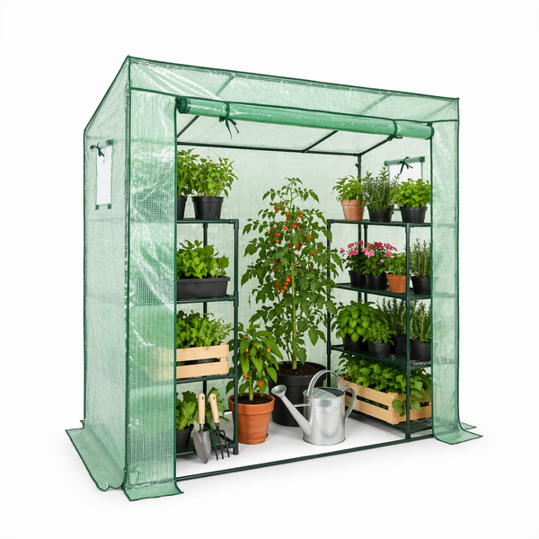 Plastenik za paradajz zeleni 200 x 77 x 168/146 cm (TUN5507)